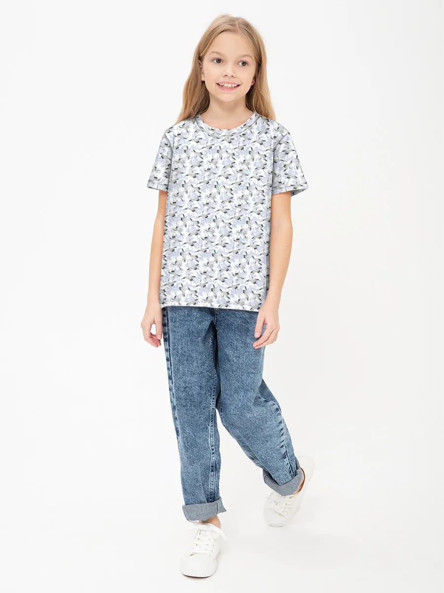 Children's cotton T-shirt (for girls. Copy)