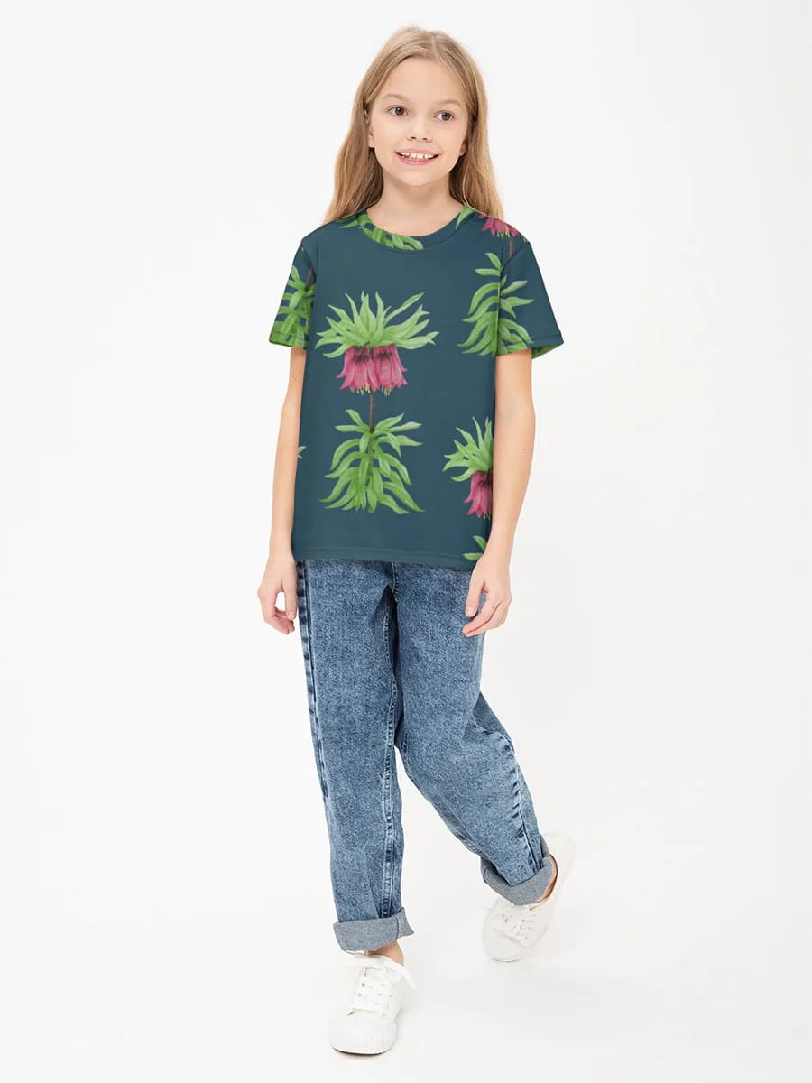 Children's cotton T-shirt (for girls. Copy)