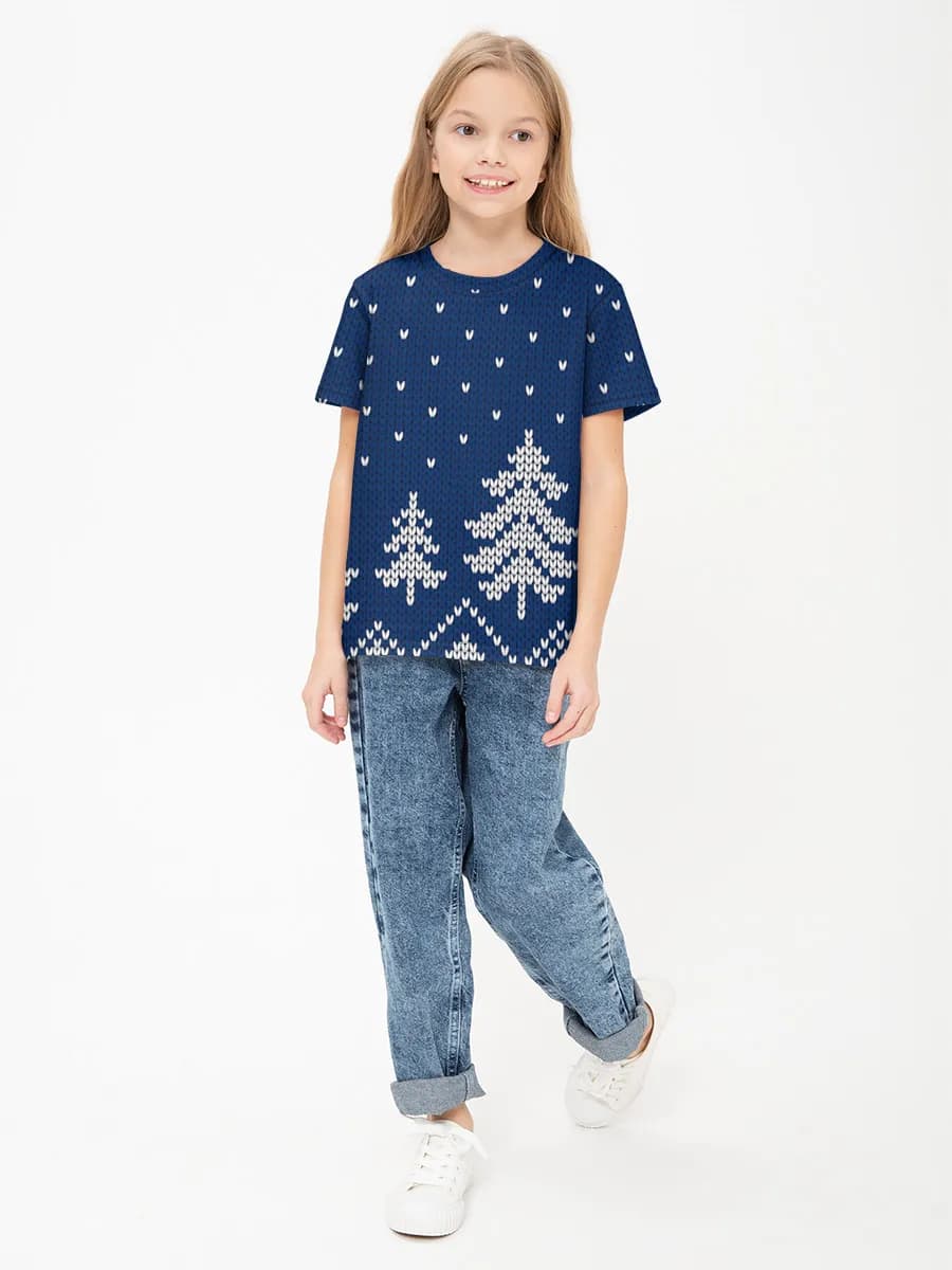 Children's cotton T-shirt (for girls. Copy)