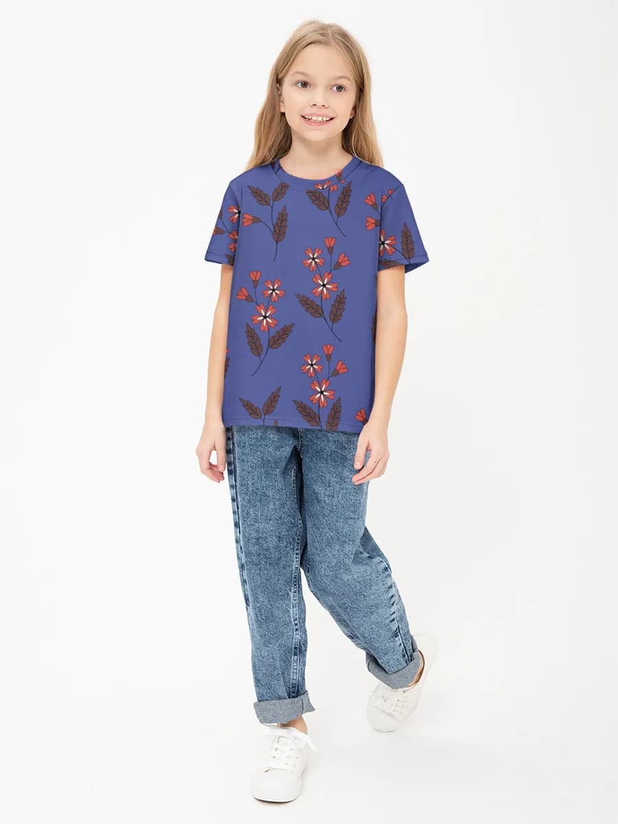 Children's cotton T-shirt (for girls. Copy)