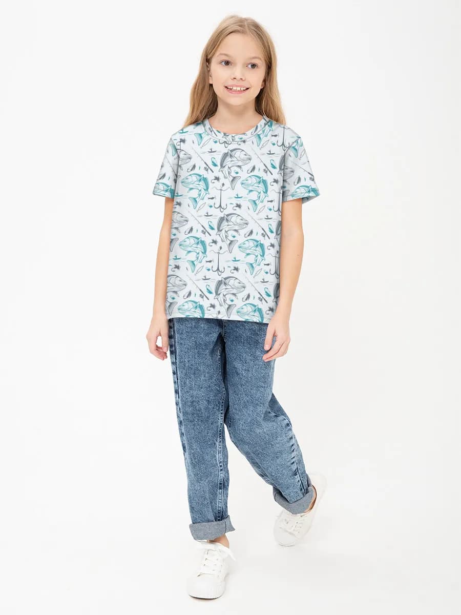 Children's cotton T-shirt (for girls. Copy)