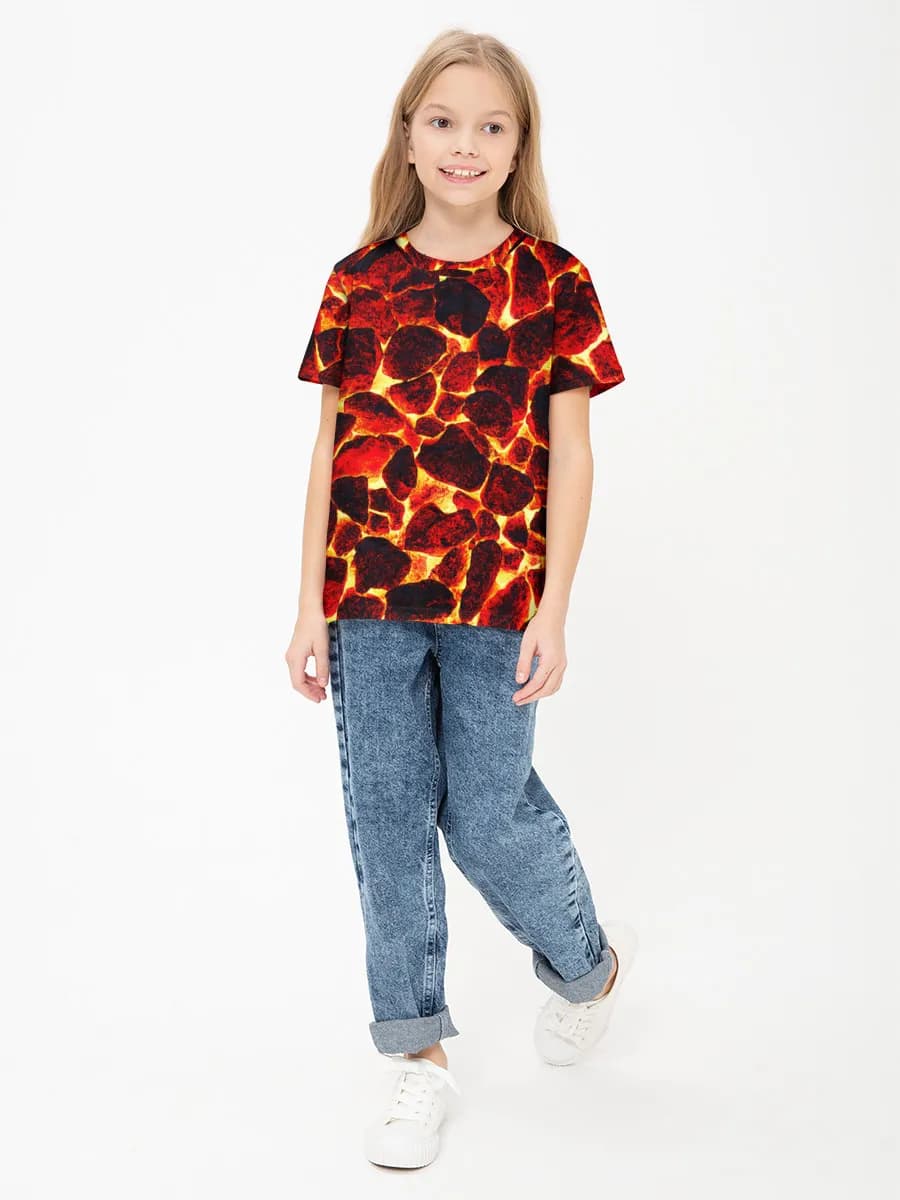 Children's cotton T-shirt (for girls. Copy)