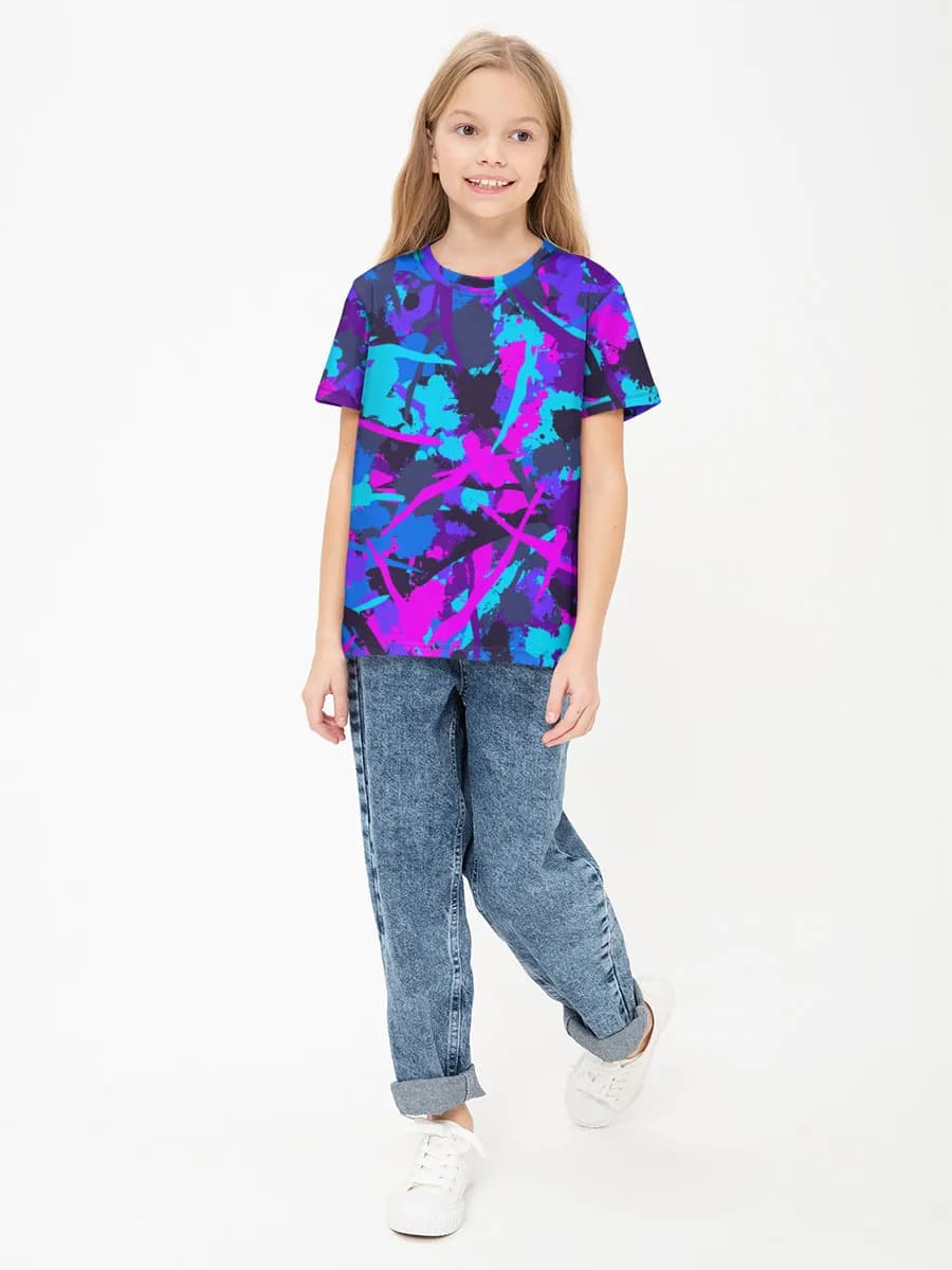Neon Paint Splatter Burst