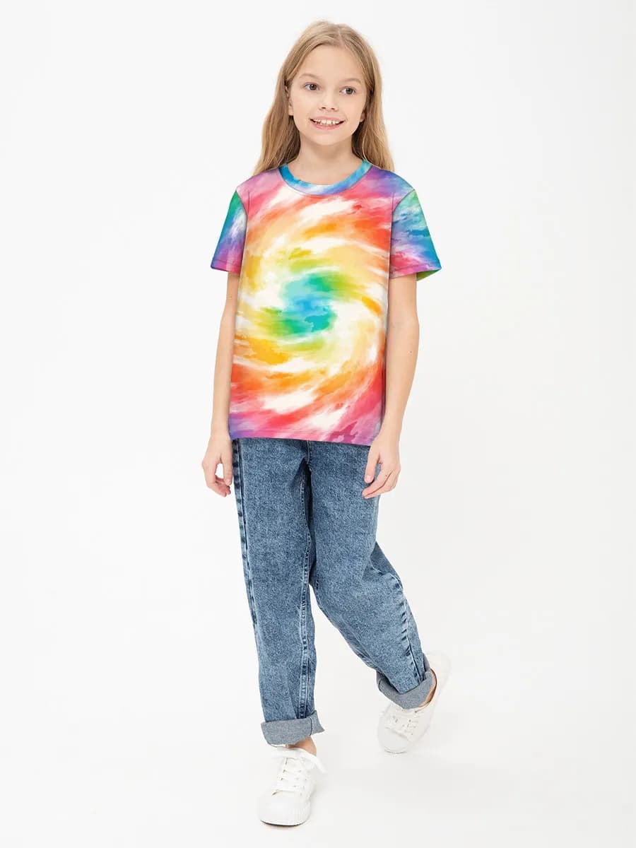Children's cotton T-shirt (for girls. Copy)