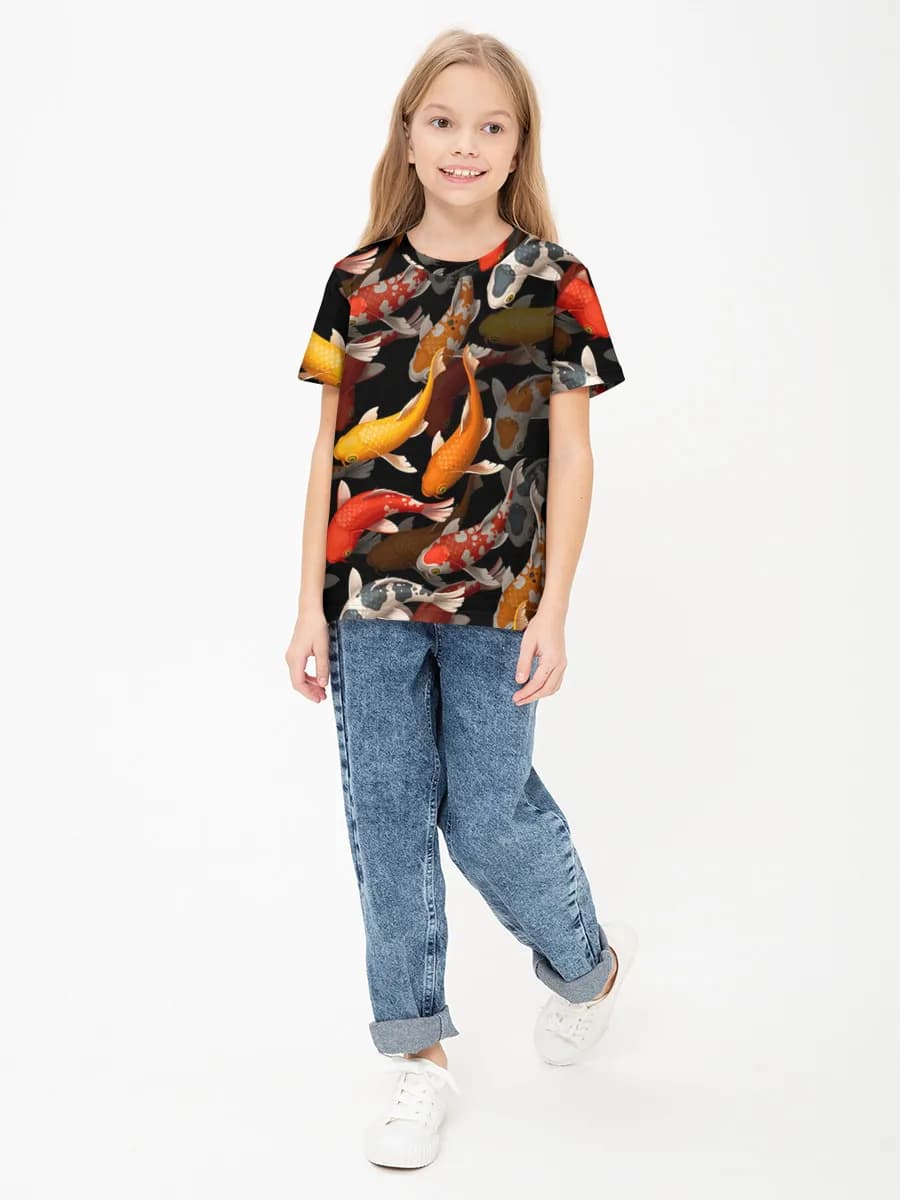 Children's cotton T-shirt (for girls. Copy)
