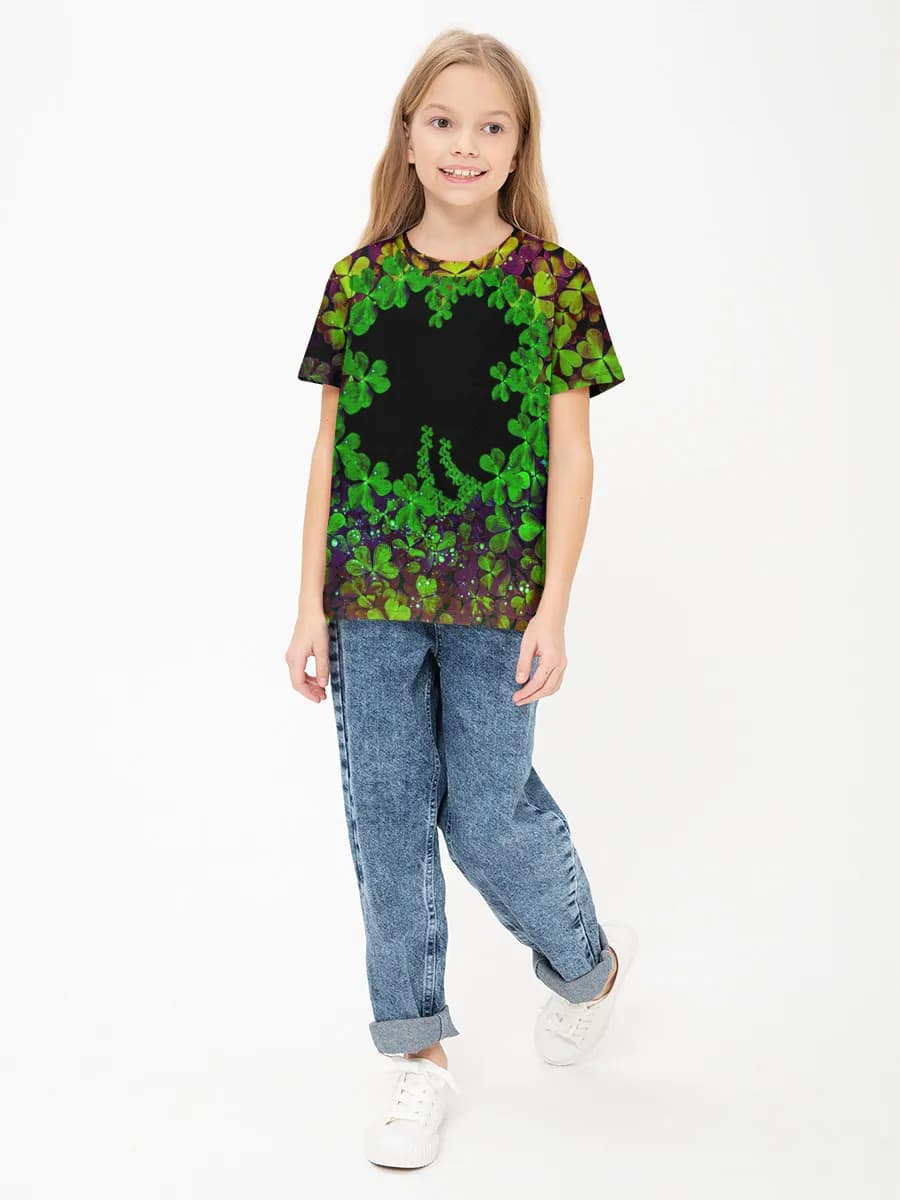 Children's cotton T-shirt (for girls. Copy)