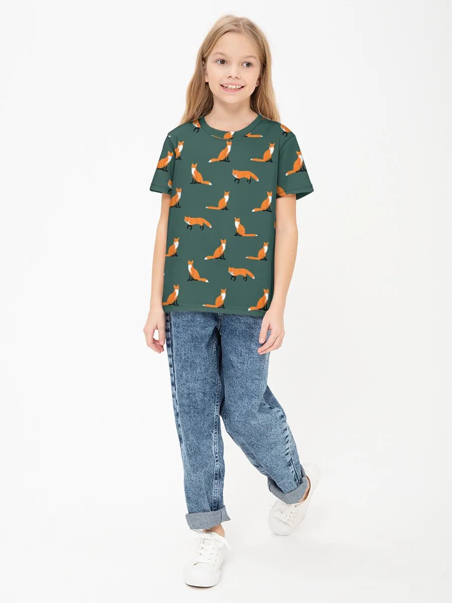 Children's cotton T-shirt (for girls. Copy)