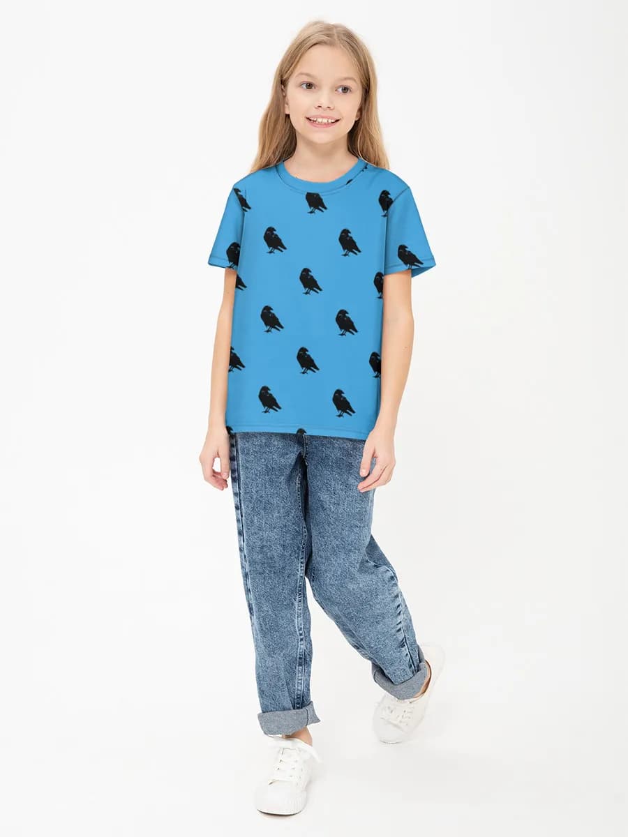 Children's cotton T-shirt (for girls. Copy)
