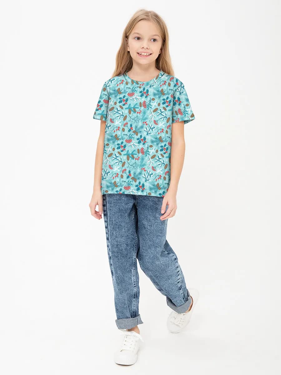 Children's cotton T-shirt (for girls. Copy)