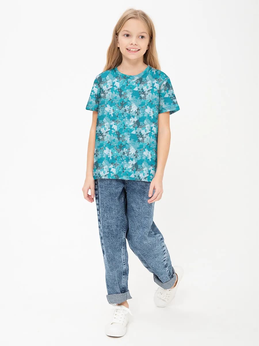 Children's cotton T-shirt (for girls. Copy)