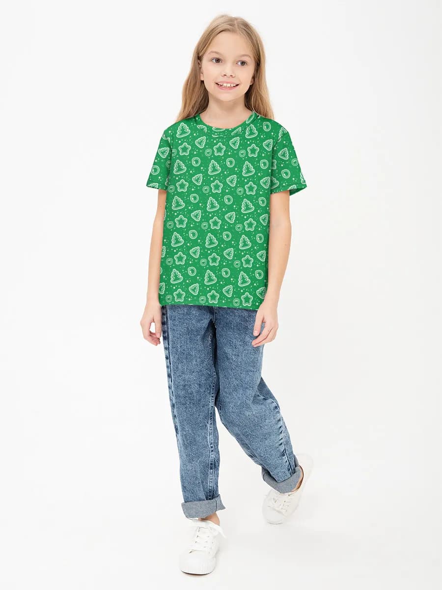 Children's cotton T-shirt (for girls. Copy)