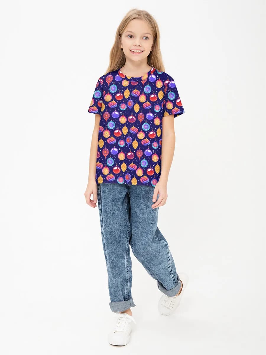 Children's cotton T-shirt (for girls. Copy)