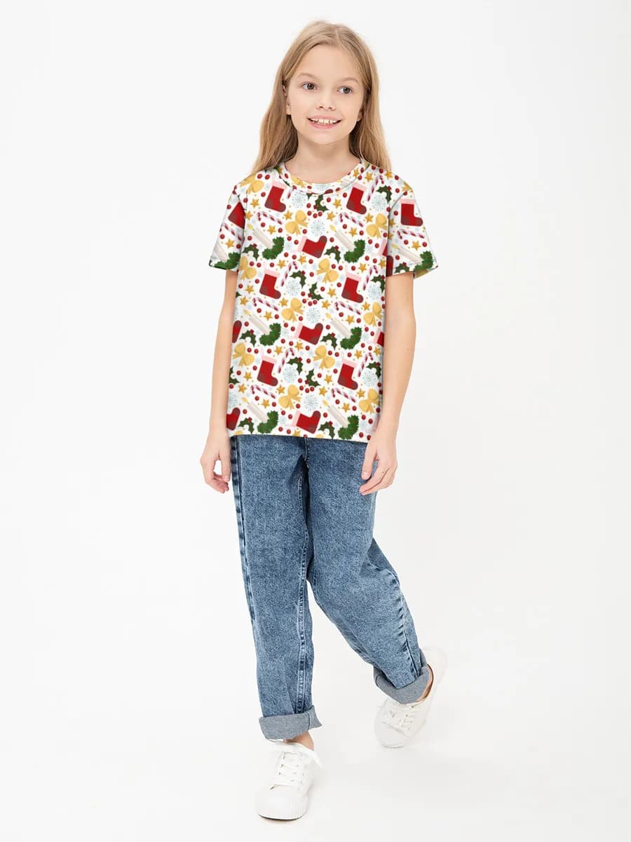 Children's cotton T-shirt (for girls. Copy)