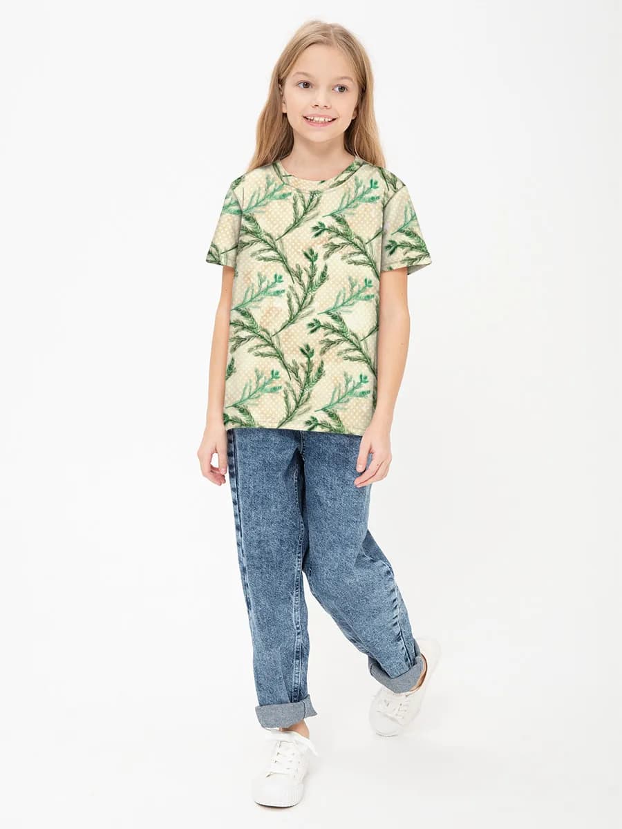 Children's cotton T-shirt (for girls. Copy)