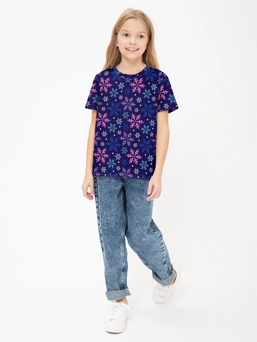 Children's cotton T-shirt (for girls. Copy)