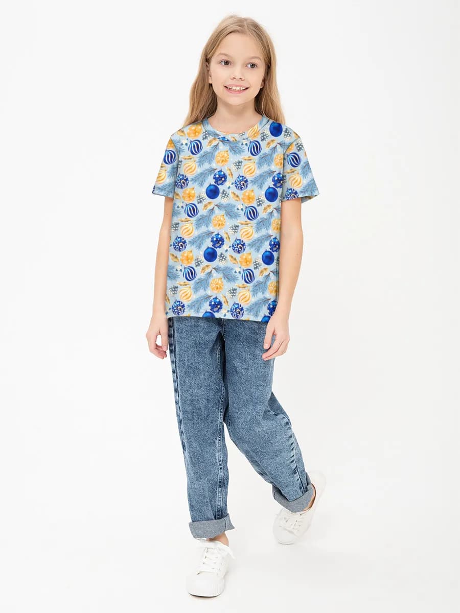 Children's cotton T-shirt (for girls. Copy)