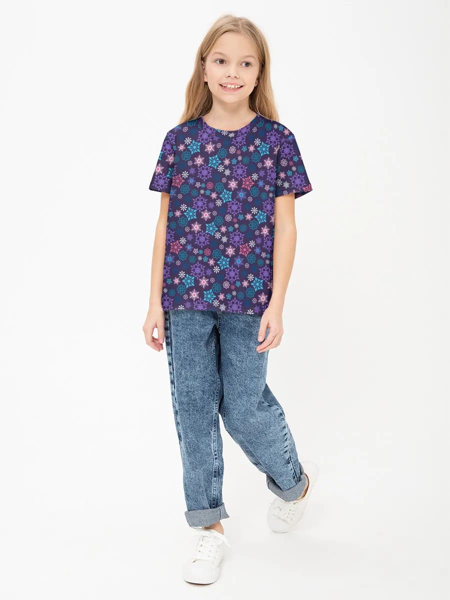 Children's cotton T-shirt (for girls. Copy)
