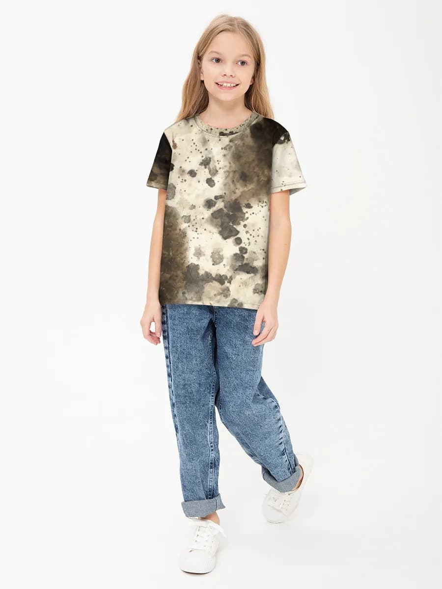 Children's cotton T-shirt (for girls. Copy)