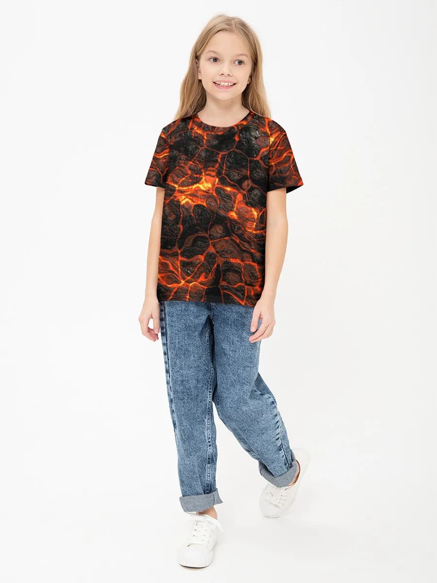 Children's cotton T-shirt (for girls. Copy)