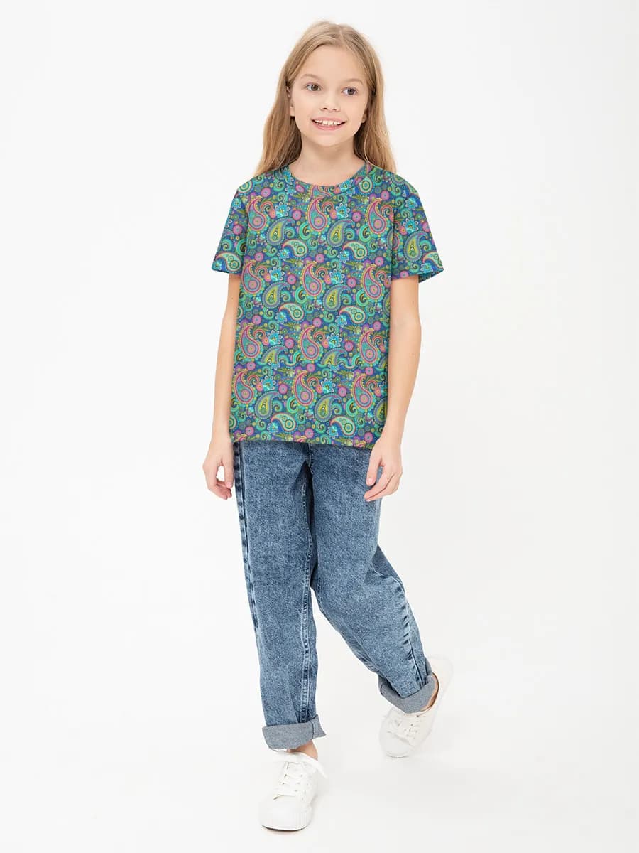 Children's cotton T-shirt (for girls. Copy)