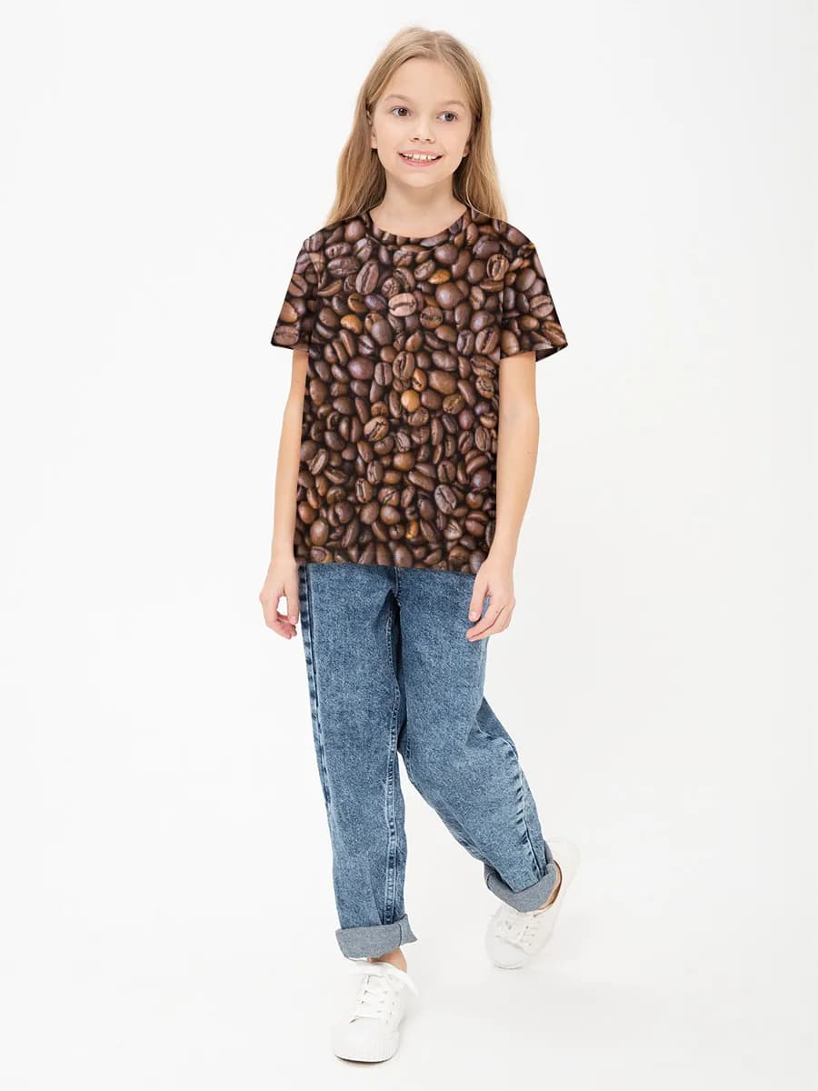 Children's cotton T-shirt (for girls. Copy)