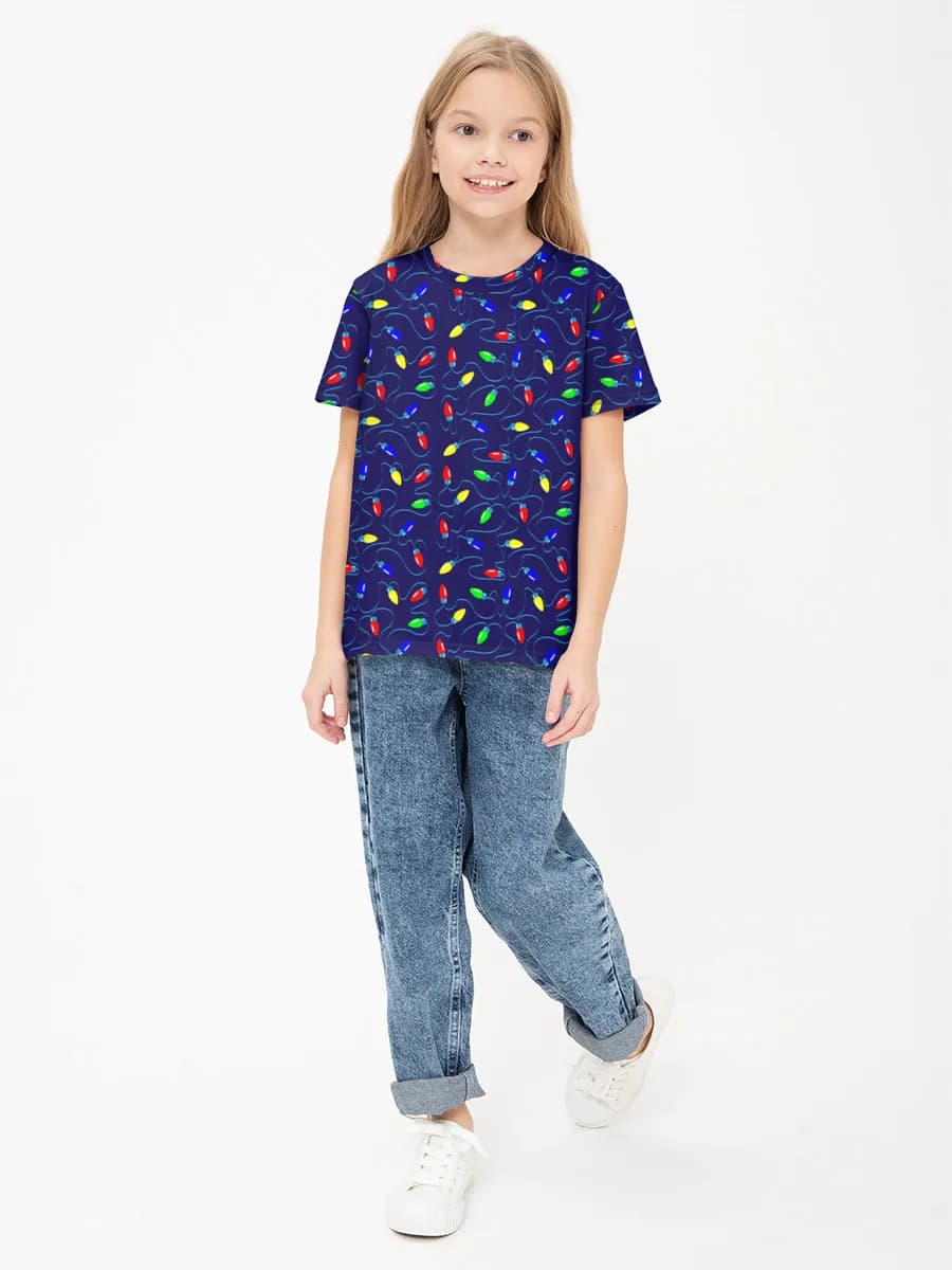 Children's cotton T-shirt (for girls. Copy)