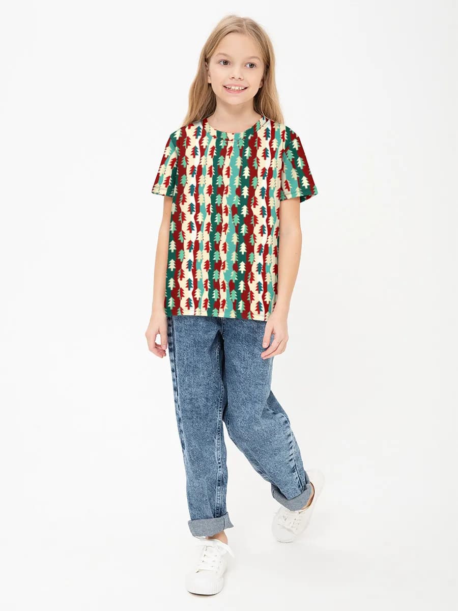 Children's cotton T-shirt (for girls. Copy)