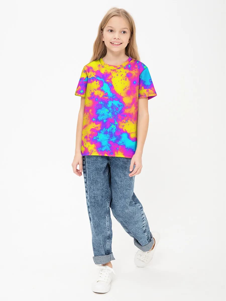 Children's cotton T-shirt (for girls. Copy)
