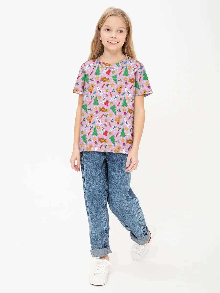 Children's cotton T-shirt (for girls. Copy)
