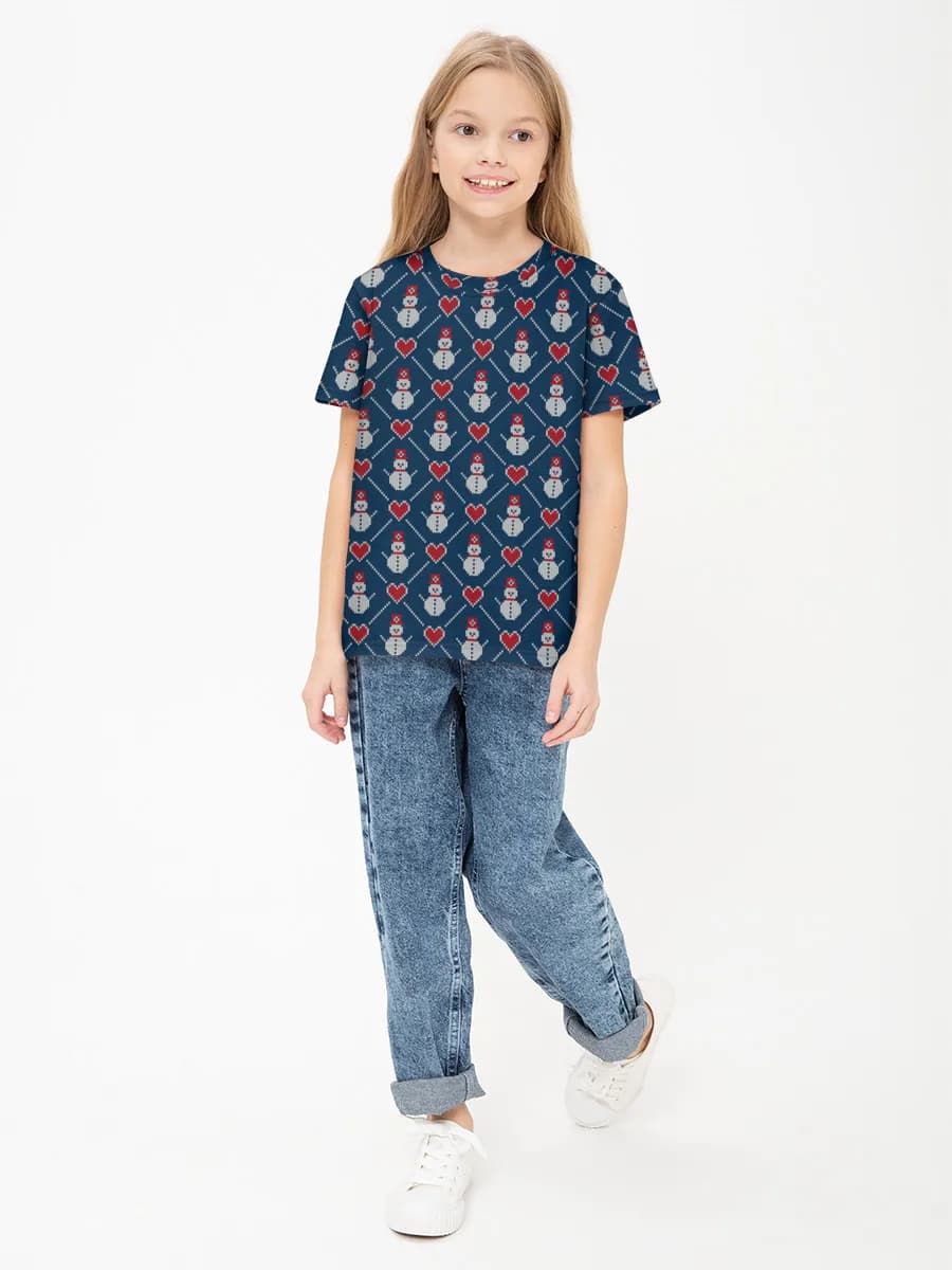 Children's cotton T-shirt (for girls. Copy)