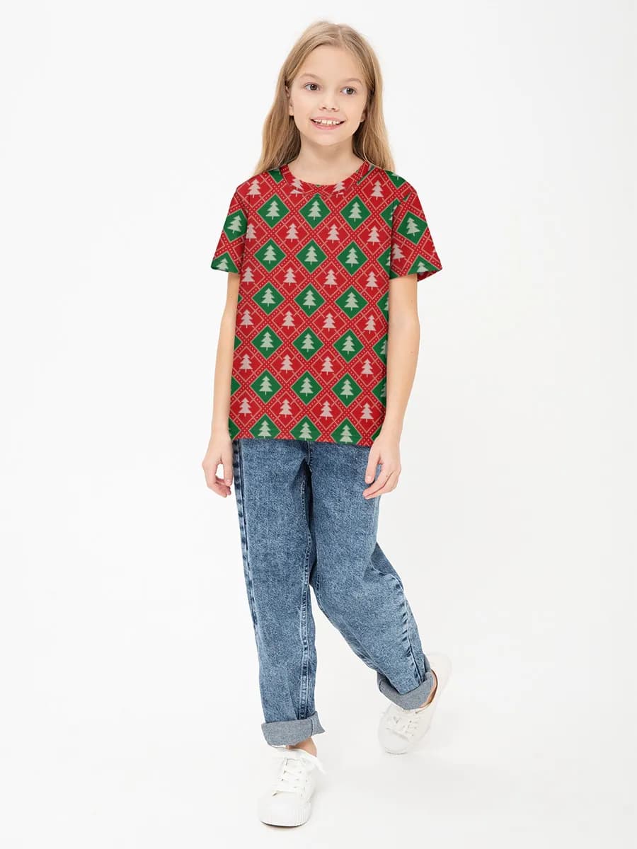 Children's cotton T-shirt (for girls. Copy)