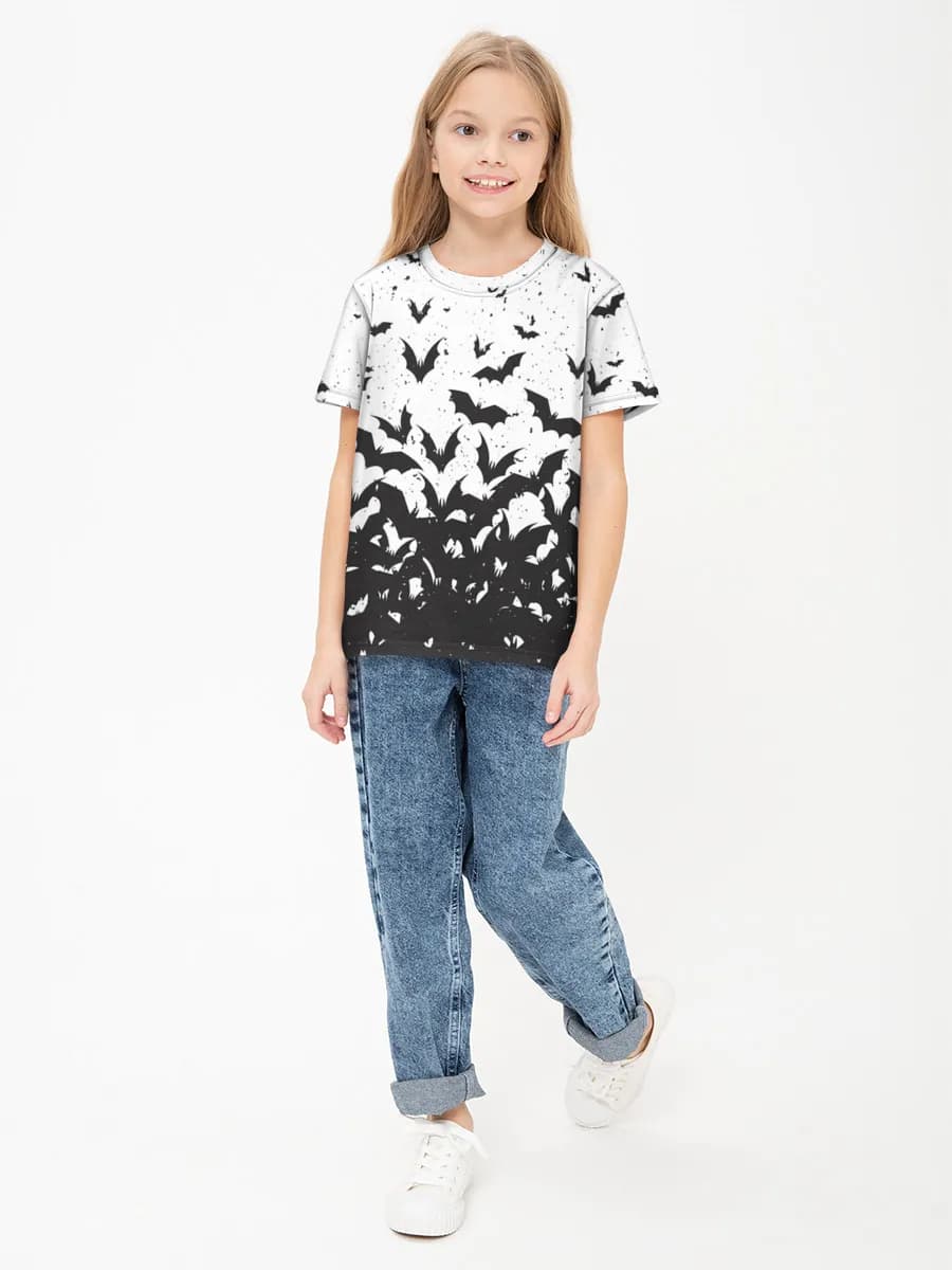 Children's cotton T-shirt (for girls. Copy)