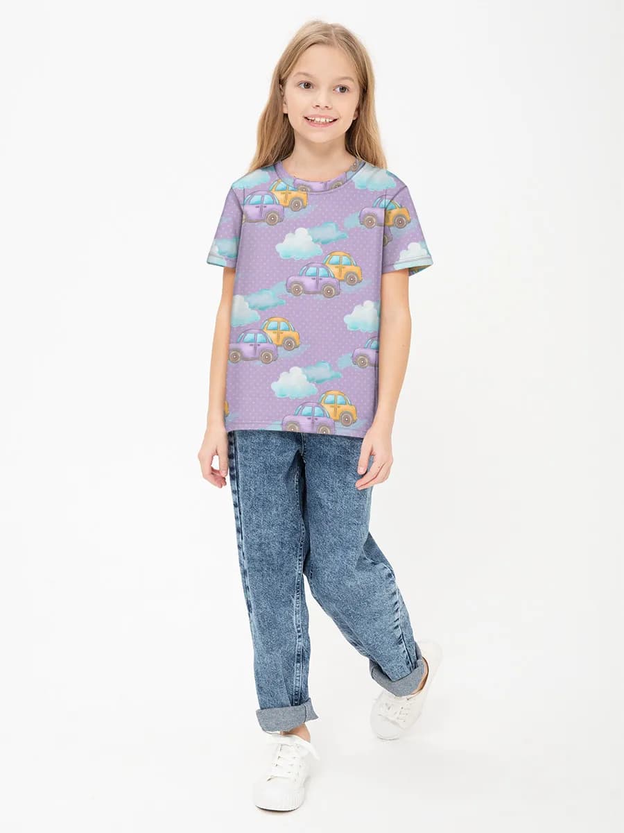 Children's cotton T-shirt (for girls. Copy)