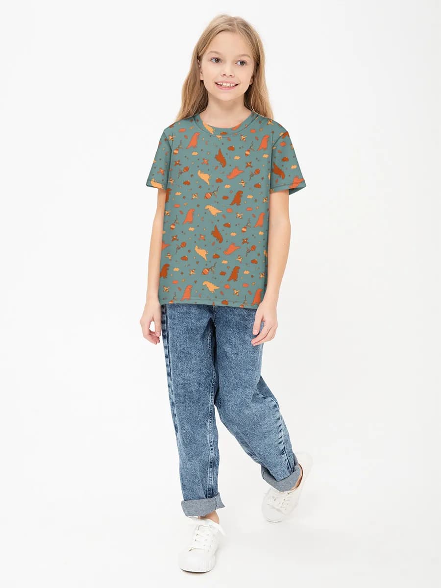 Cute Dinosaurs Night Sky
