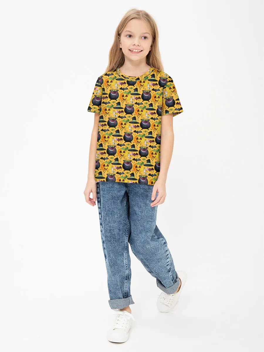 Children's cotton T-shirt (for girls. Copy)