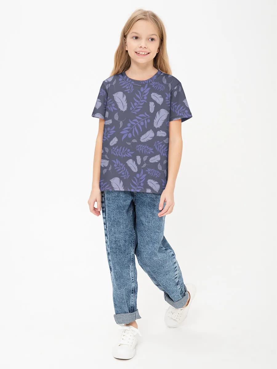 Children's cotton T-shirt (for girls. Copy)