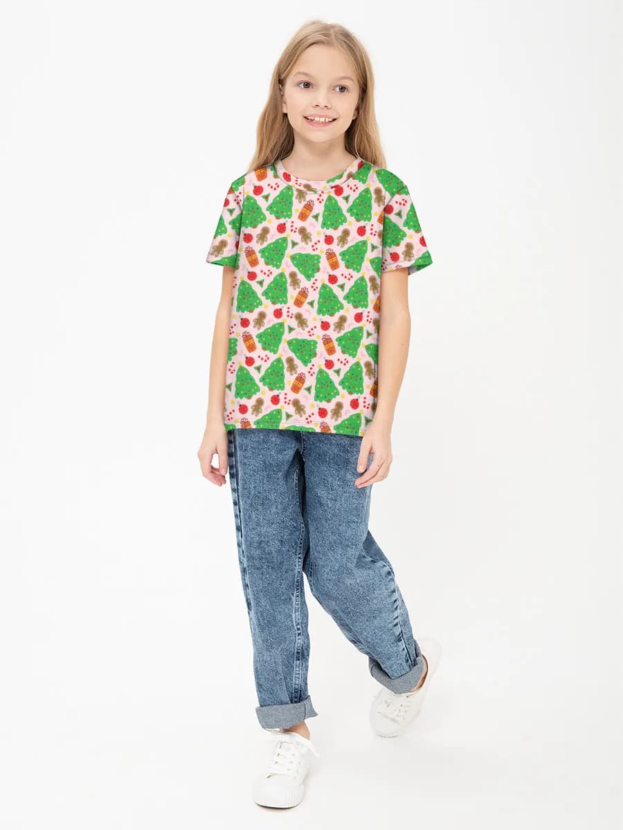 Children's cotton T-shirt (for girls. Copy)