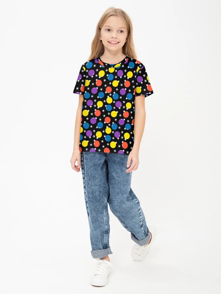 Children's cotton T-shirt (for girls. Copy)