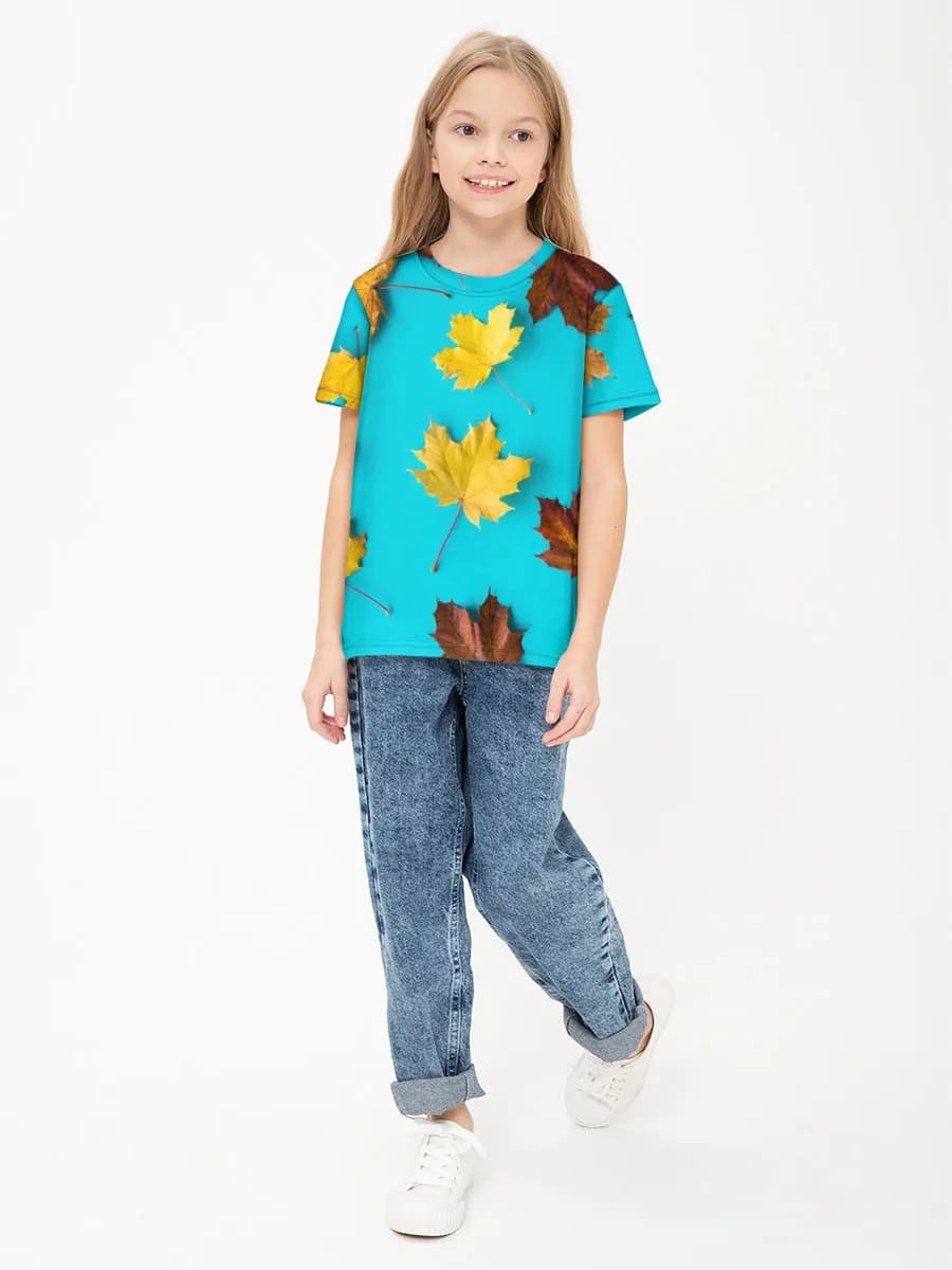 Children's cotton T-shirt (for girls. Copy)