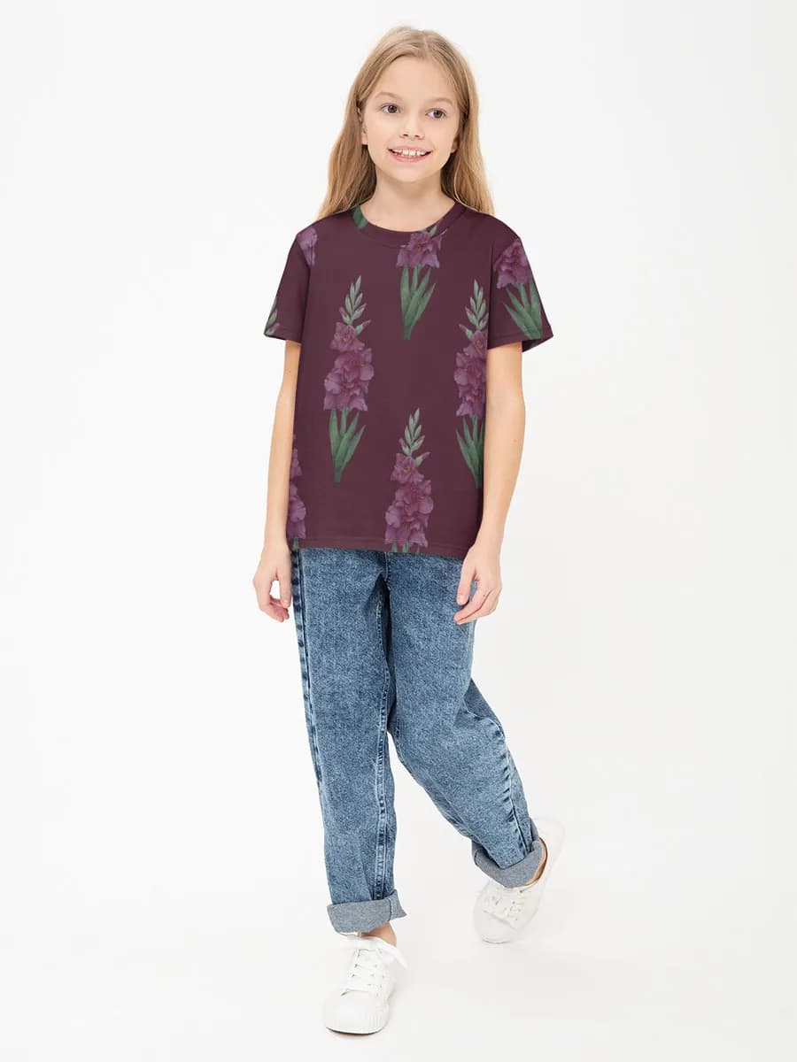 Children's cotton T-shirt (for girls. Copy)