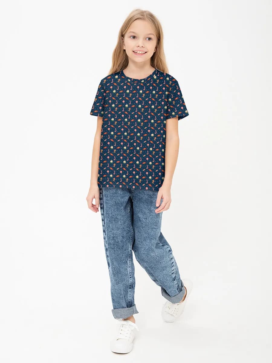 Children's cotton T-shirt (for girls. Copy)