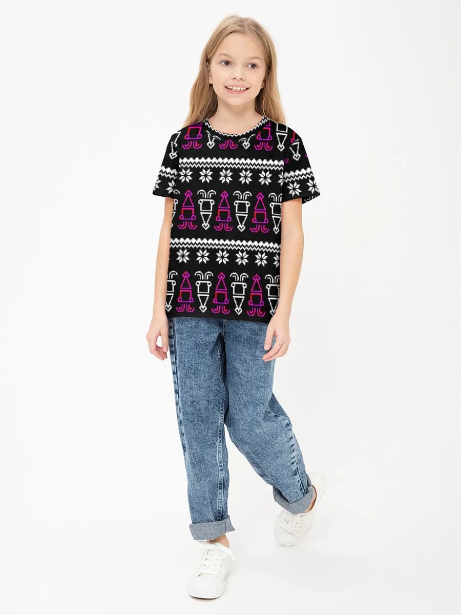 Children's cotton T-shirt (for girls. Copy)