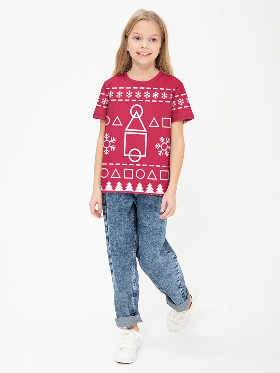 Children's cotton T-shirt (for girls. Copy)