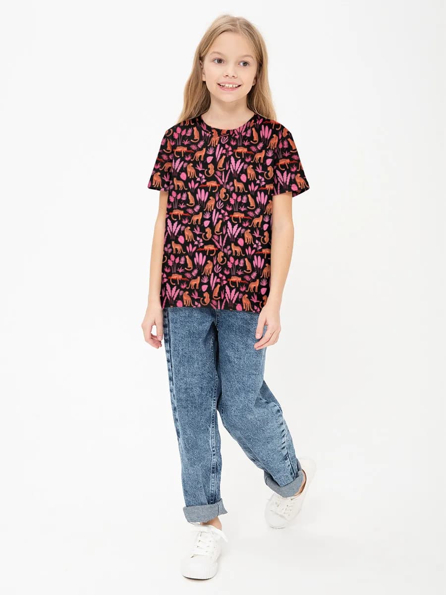 Children's cotton T-shirt (for girls. Copy)