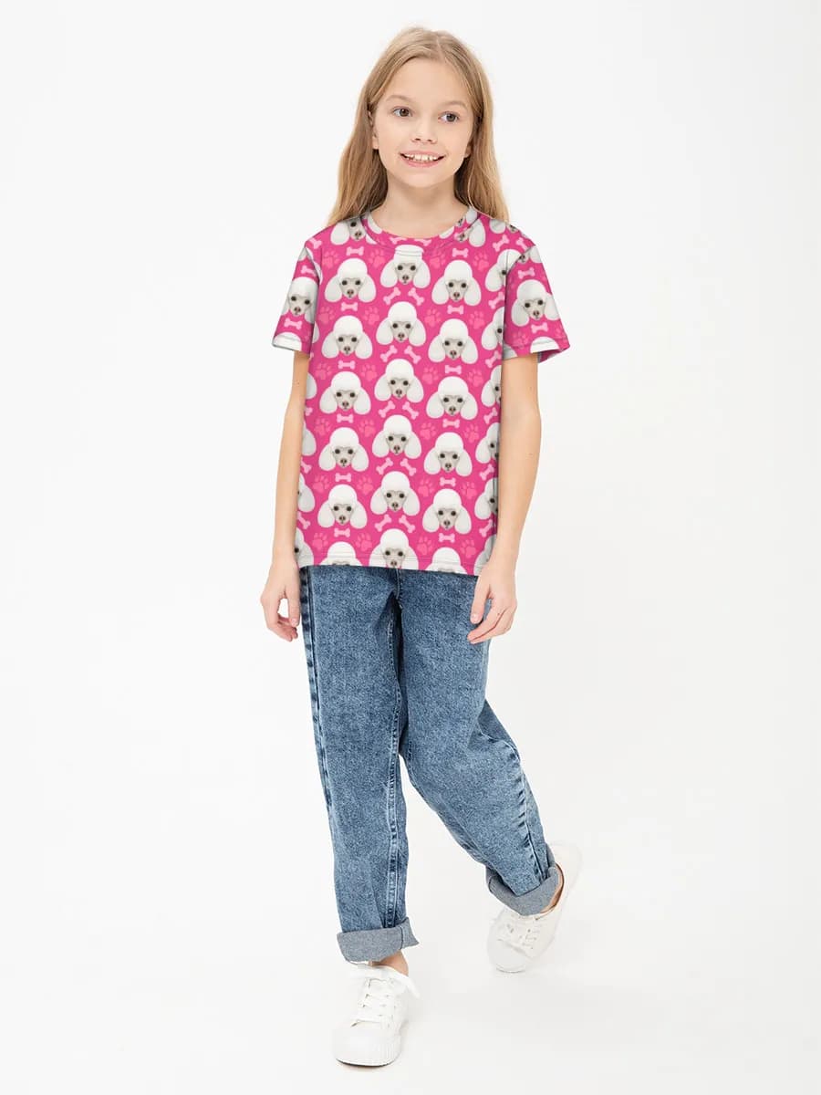 Children's cotton T-shirt (for girls. Copy)