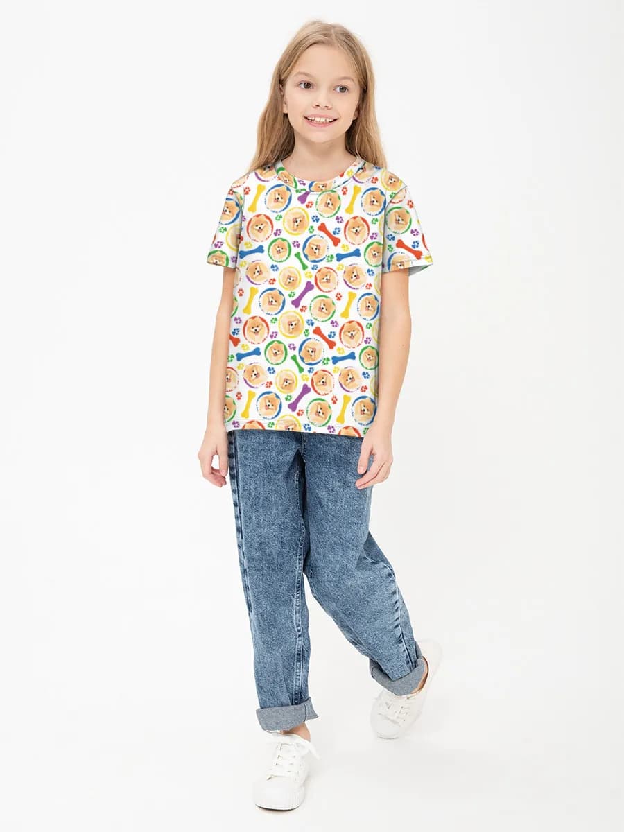 Children's cotton T-shirt (for girls. Copy)