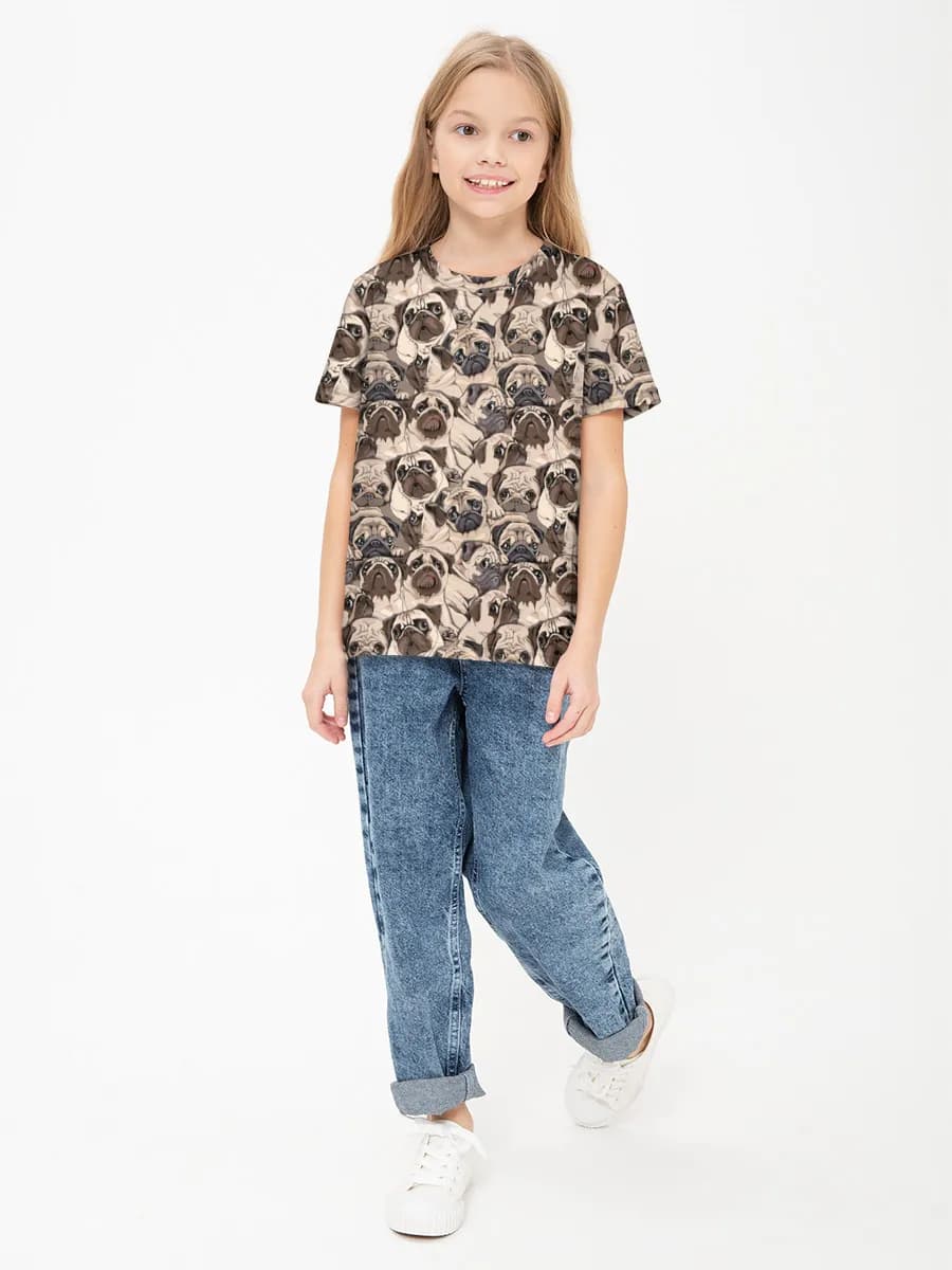 Children's cotton T-shirt (for girls. Copy)