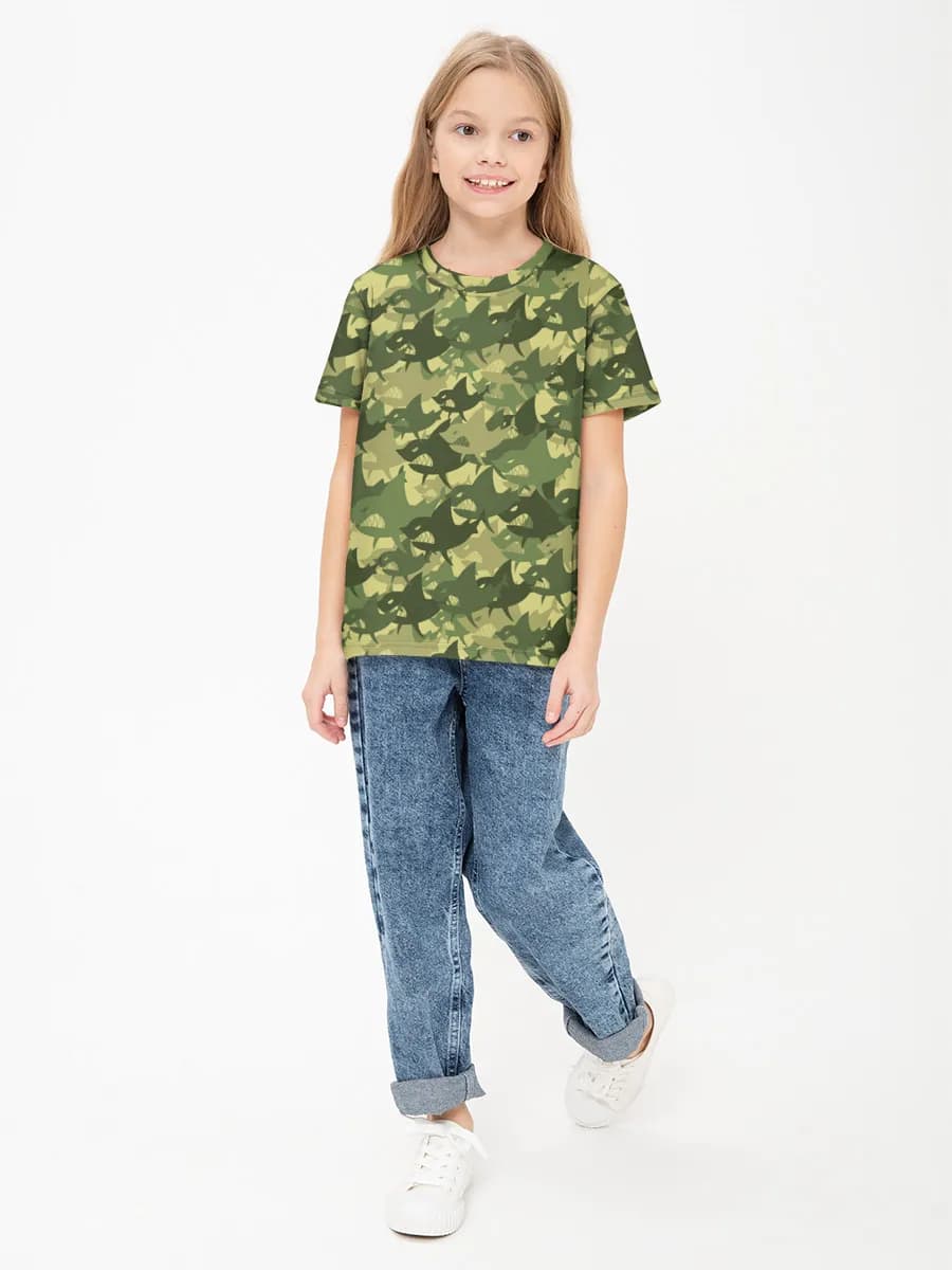 Children's cotton T-shirt (for girls. Copy)
