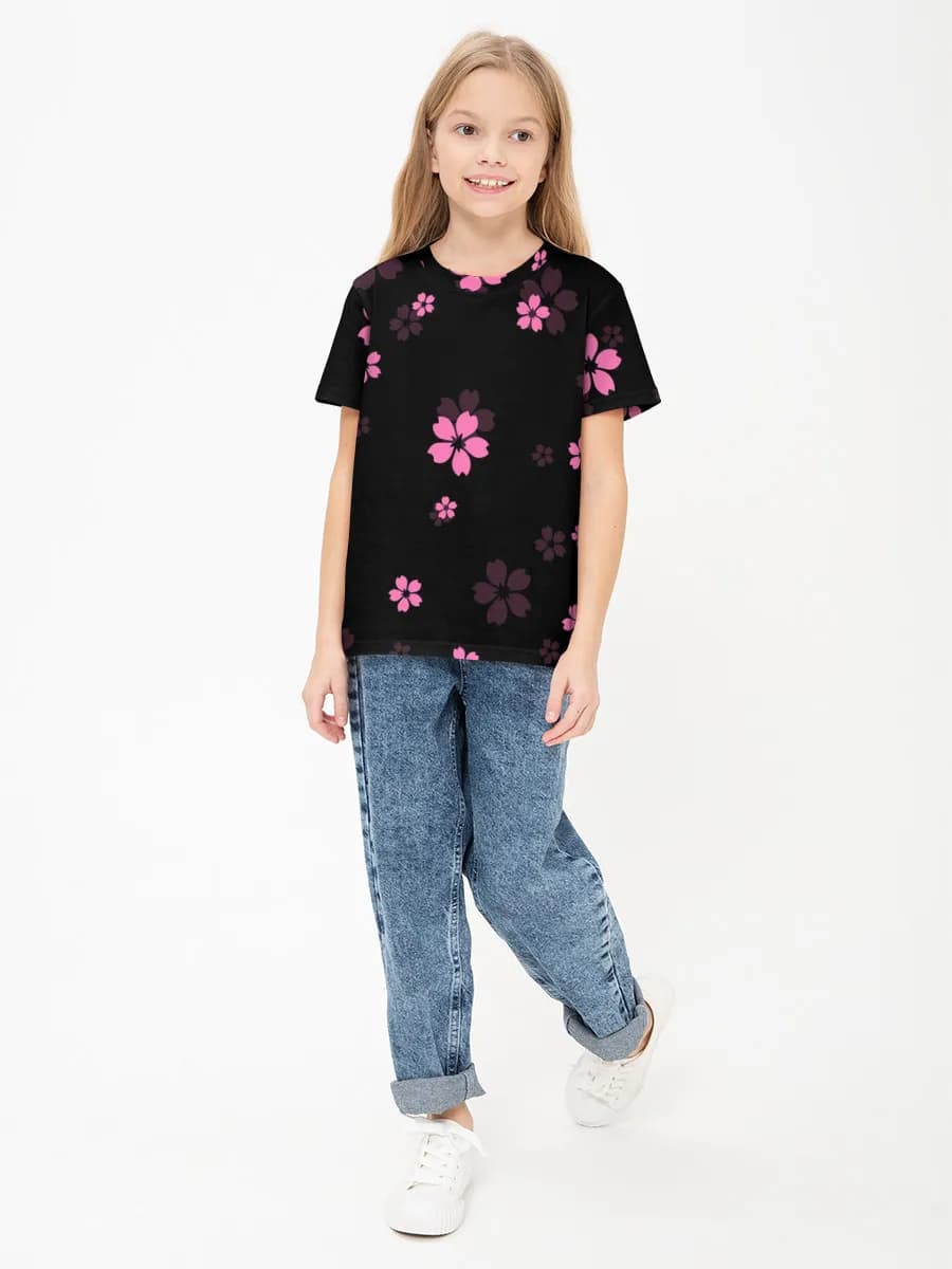 Children's cotton T-shirt (for girls. Copy)