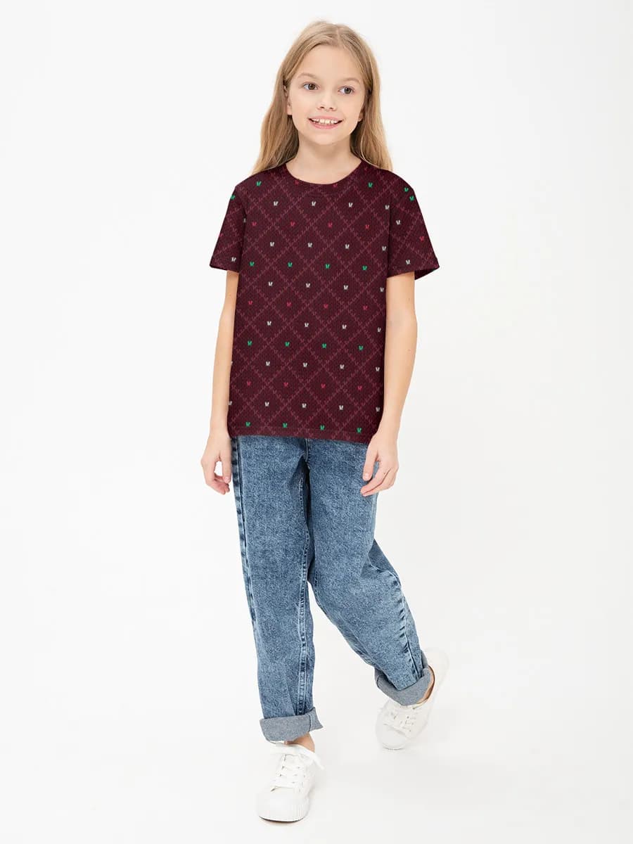 Children's cotton T-shirt (for girls. Copy)